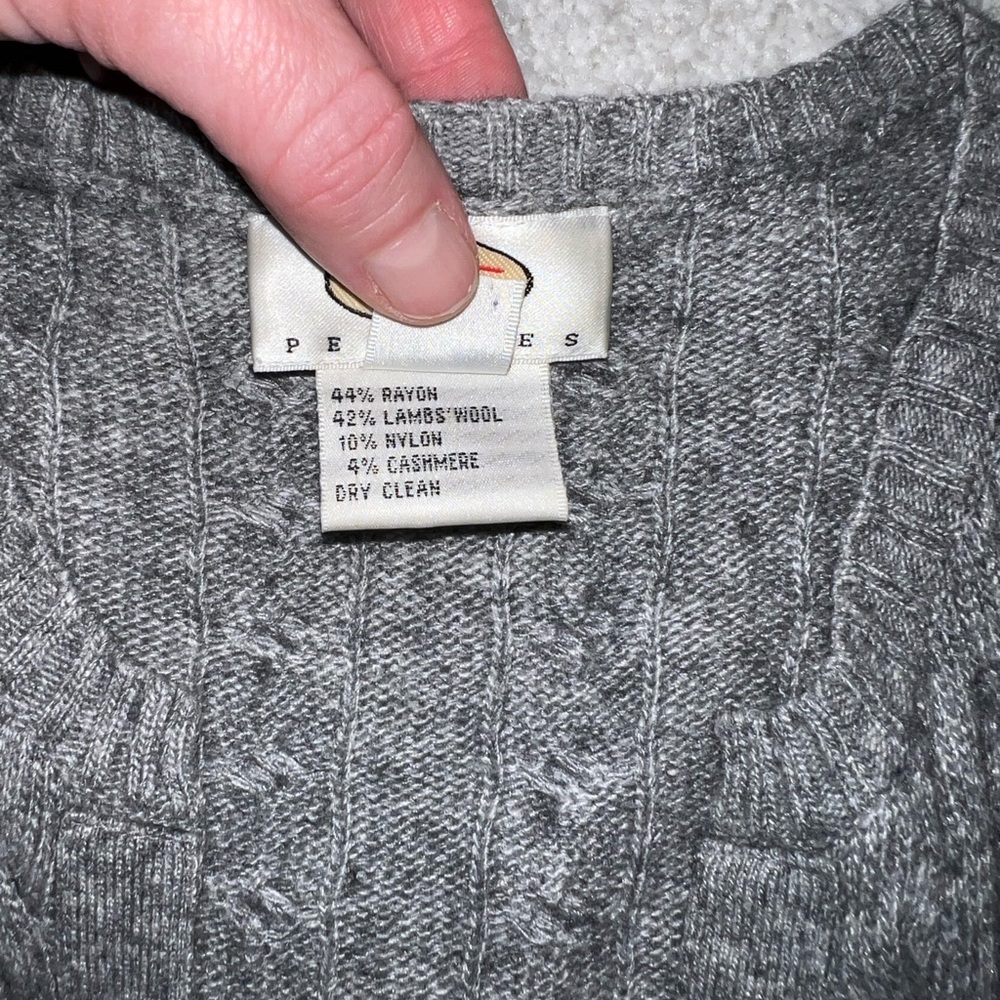 Talbots vintage Women's Gray cashmere blend-Size M - Picture 4 of 4